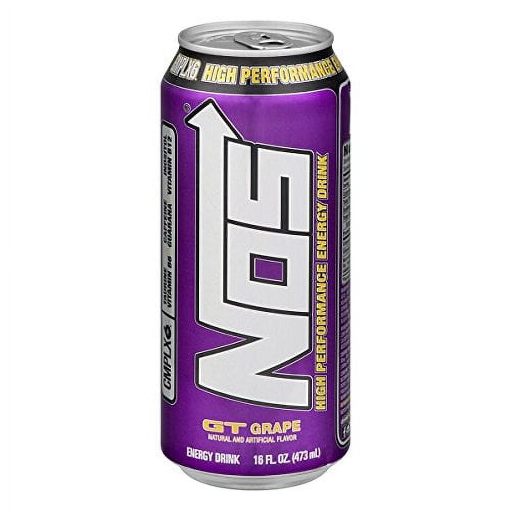 What Is In A Nos Energy Drink NOS High Performance Energy Drink, Grape Flavor, 16fl oz - Pack of 16