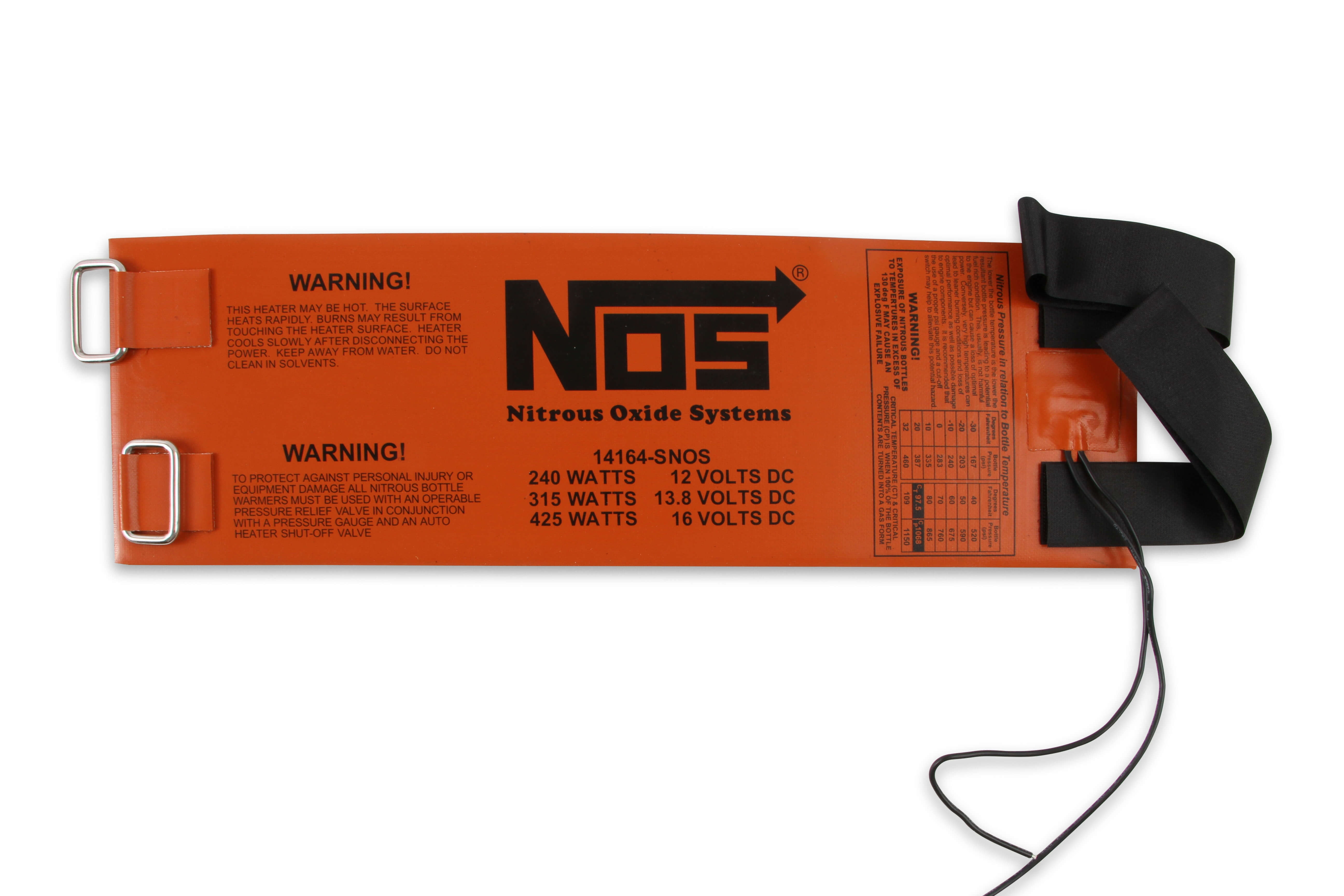 NOS/Nitrous Oxide System 14162NOS Nitrous Oxide Bottle Heater
