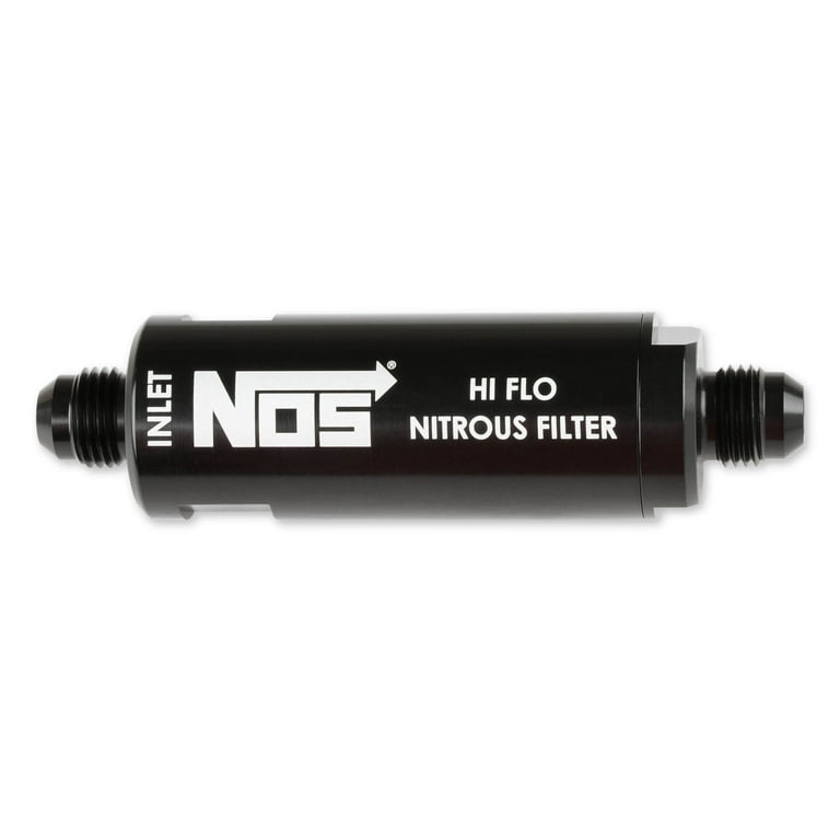 NOS Nitrous Oxide 6AN Hi-Flo Nitrous Filter - Black 15556NOS NOS Nitrous Oxide 6AN Hi-Flo Nitrous Filter - Black 15556NOS