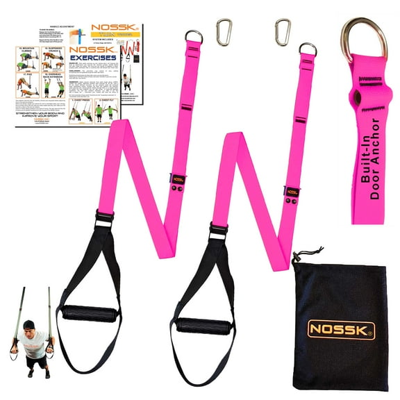 NOSSK TWIN PRO Suspension Bodyweight Fitness Strap Trainer