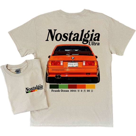 NOSTALGIA ULTRA Unisex Tshirt, Frank Ocean Blonde Shirt, Sand Color, Size 3XL
