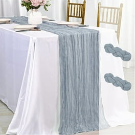 Enliven, Handmade beaded table runner, pearl white, wedding table runner  13x48inch 