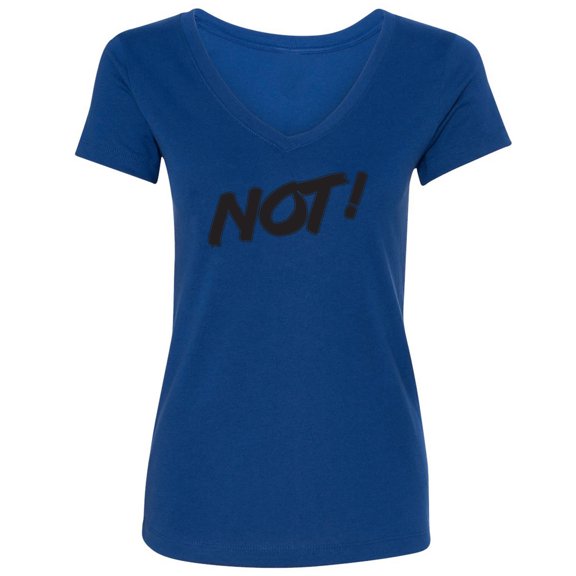 NOT! Womens V-Neck Tee