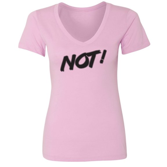 NOT! Womens V-Neck Tee