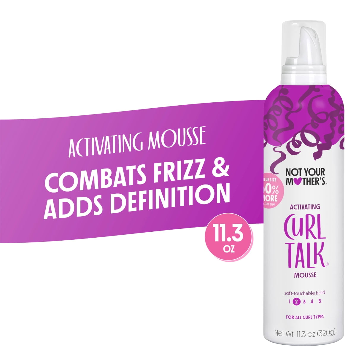 Notyourmothers Not Your Mother's Curl Talk Curl Activating Hair Mousse, 11.3 oz