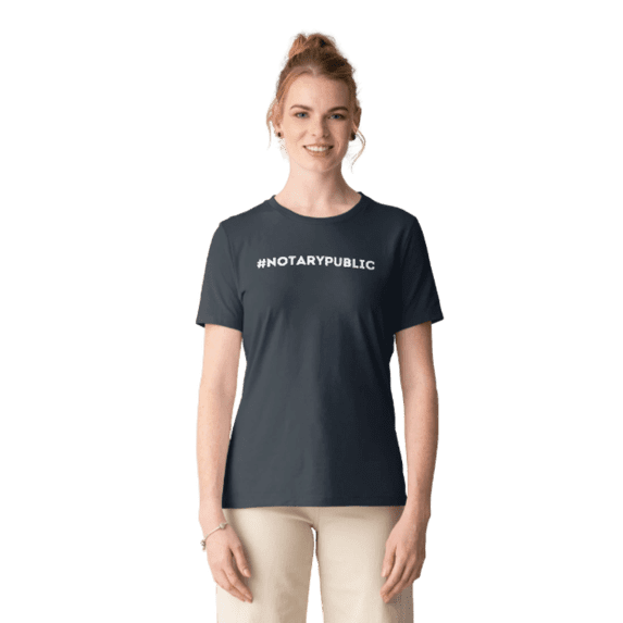 Notary Public T-Shirt – “Hashtag - Notary Public” Notary Shirt, 100% Cotton Unisex Tee