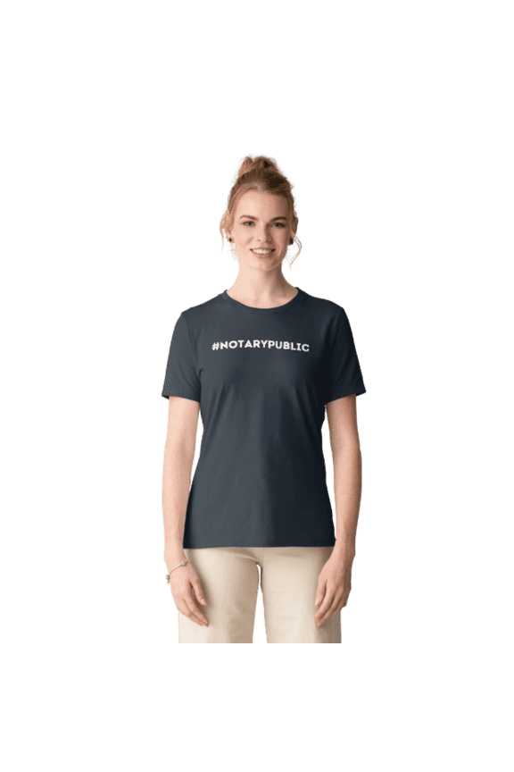 Notary Public T-Shirt – “Hashtag - Notary Public” Notary Shirt, 100% Cotton Unisex Tee