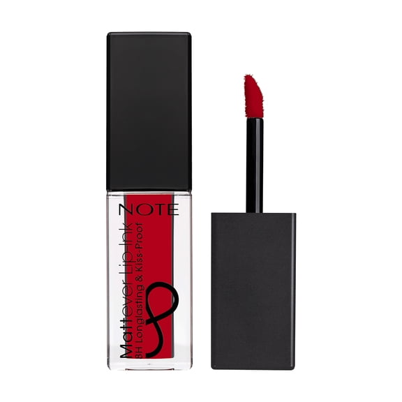 NOTE Mattever Lip-Ink, Lipstick, Unpredictable Red, 0.15 oz