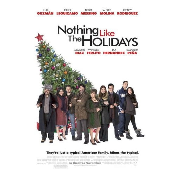 NOTHING LIKE THE HOLIDAYS (2008) Original Authentic Movie Poster - 27x40 - Double-Sided - Elizabeth Pena - Freddy Rodriguez - Luis Guzman - John Leguizamo