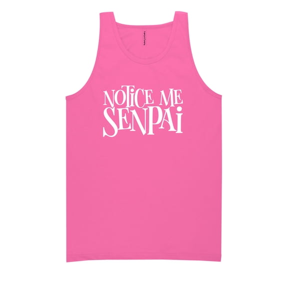 NOTICE ME SENPAI Neon Tank Top