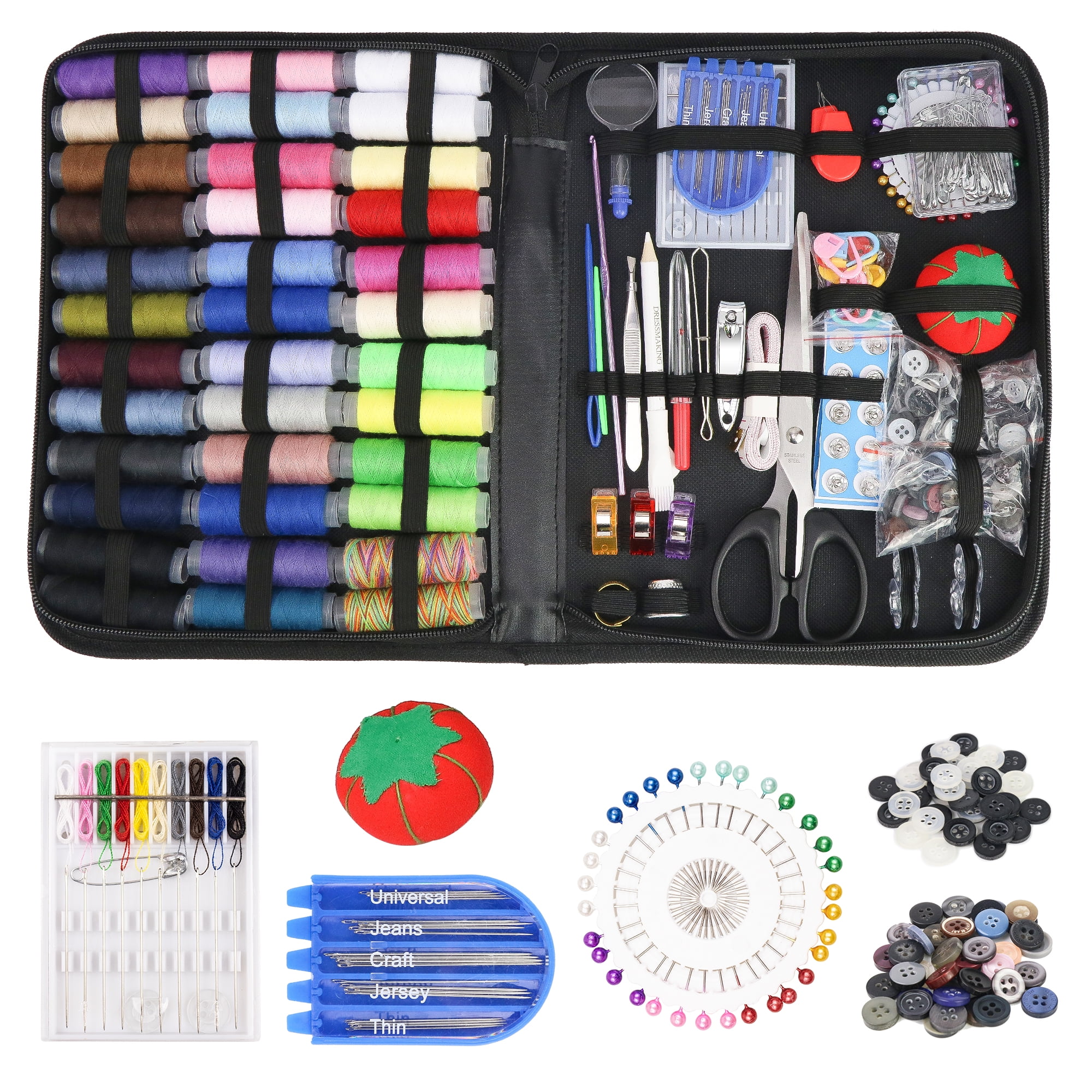 Miumaeov Sewing Kit 90PCS DIY Sewing Accessories Portable Mini