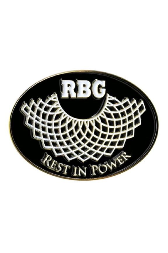 NOTORIOUS RBG MEMORIAL REST IN POWER PIN - Ruth Bader Ginsburg Quote Print Novelty Backpack Cute Enamel PIN