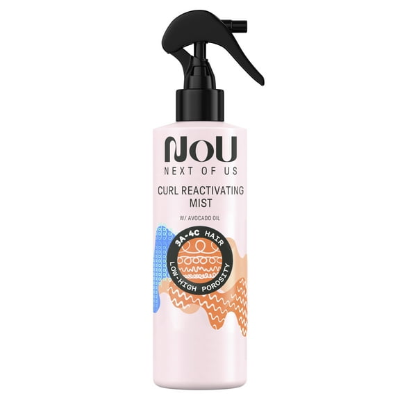 NOU Curl Reactivating Mist, for Curly & Coily Hair, Female, 8.1 fl oz