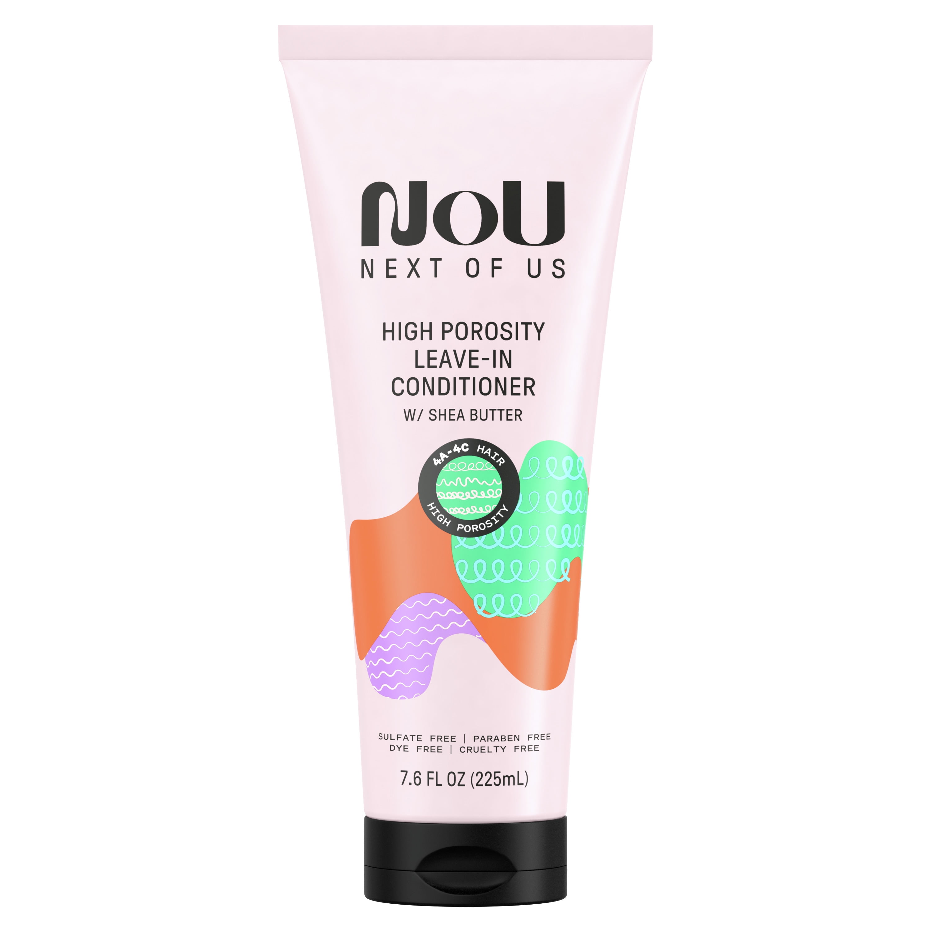 NOU High Porosity Leavein Conditioner, for Coily & Curly Hair, 7.6 fl