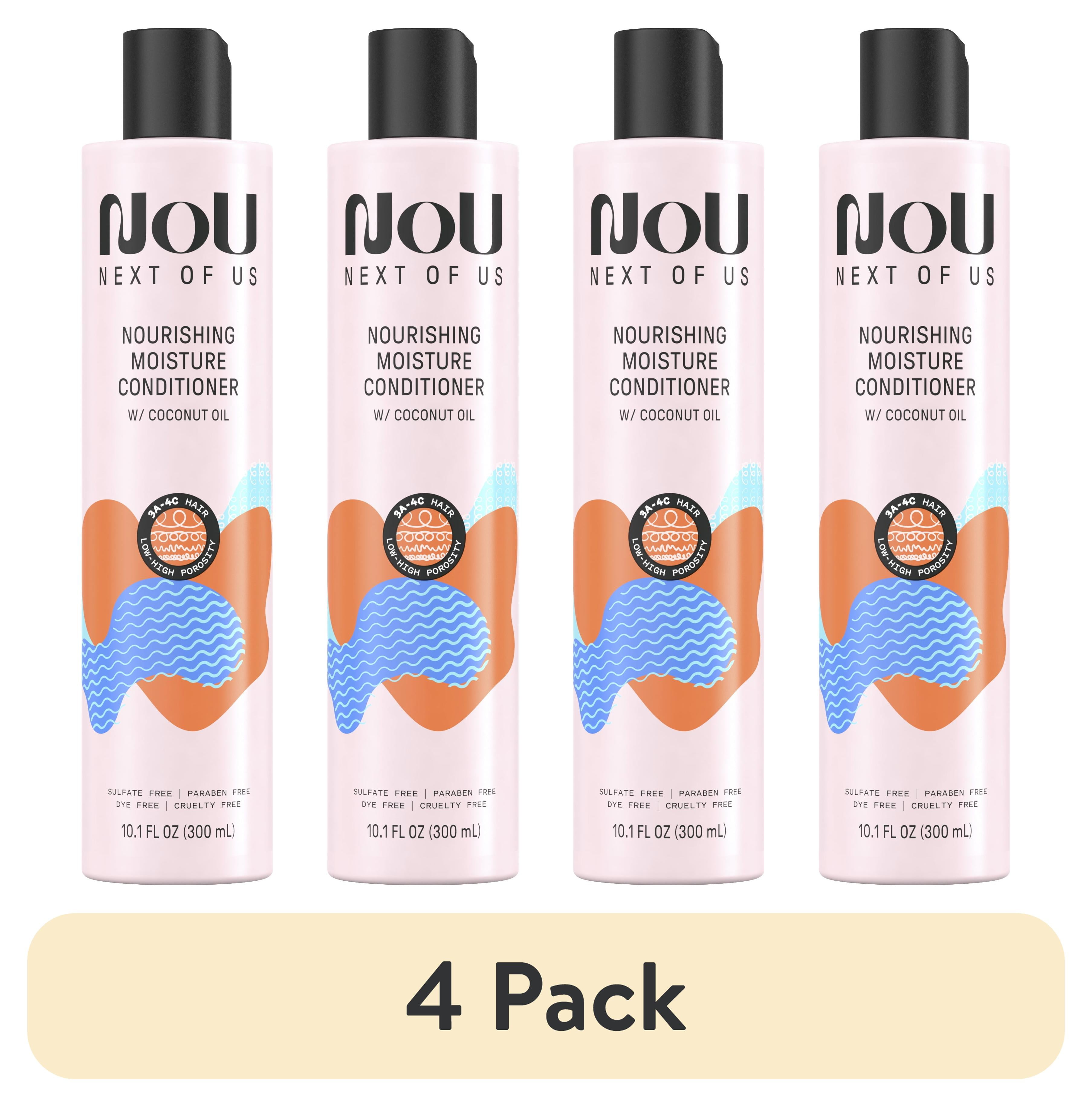 (4 pack) NOU Nourishing Moisture Conditioner, for Curly & Coily Hair, 10.1 fl oz  (图1)