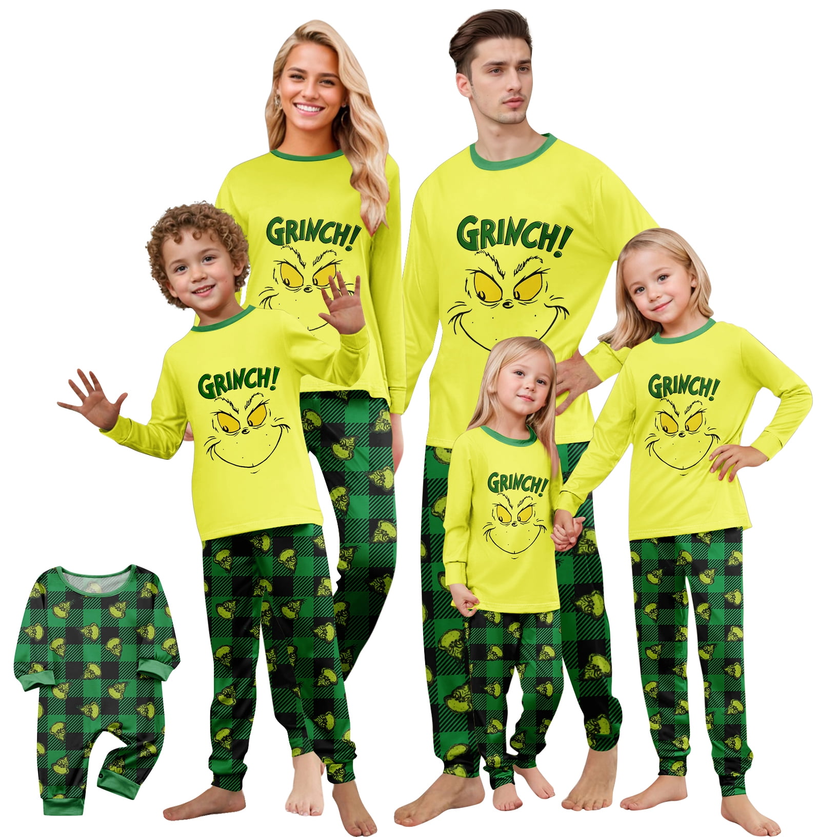 NOUGFVZP Family Matching Christmas Pajamas Set, Christmas Sleepwear ...