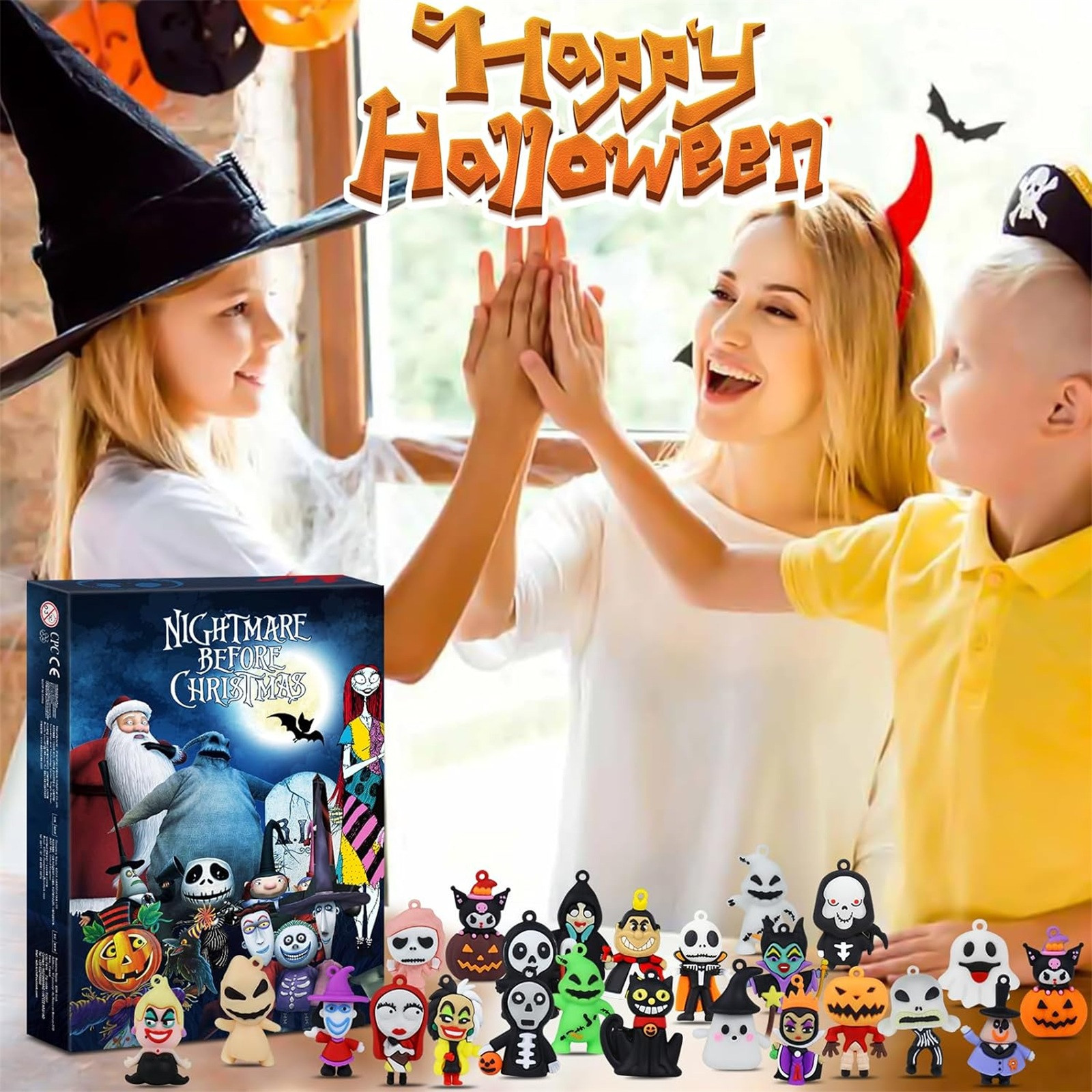NOUGFVZP Halloween Advent Calendar 2025, 24 Days Halloween Countdown ...