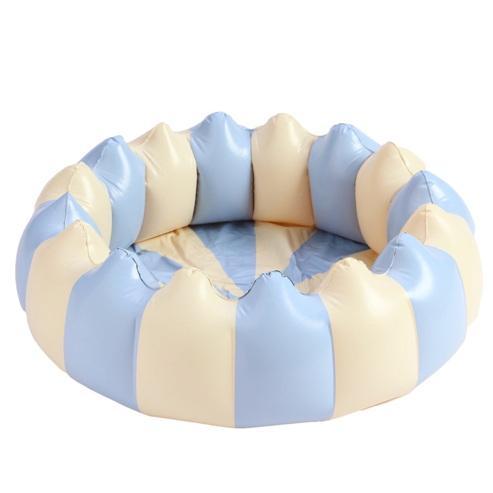 NOUGFVZP Inflatable Baby Ball Pit, Kids Play Pit, Portable Wading Pool for Toddlers, Inflatable Bathtub with Inflatable Soft Floor, Kids Swimming Pool for Indoor or Outdoor - 45" x 11.8"