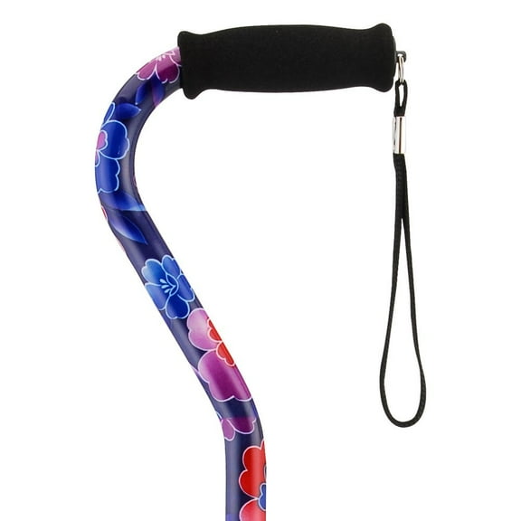 NOVA Medical Products Designer Cane with Offset Handle, Maui Flowers