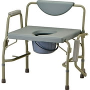 NOVA Medical 500 lb. Weight Capacity Heavy Duty Bedside Commode Chair with Drop-Arm for Easy Transfer, Extra Wide Seat & Bariatric Commode Chair,.., By Brand NOVA Medical Products