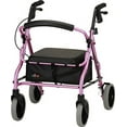 thumbnail image 1 of NOVA Medical Products 18" Zoom Rolling Walker, Pink, 1 of 2