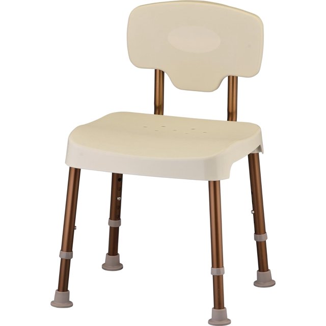 NOVA Medical Products Bariatric Shower and Bath Chair with Back, Heavy