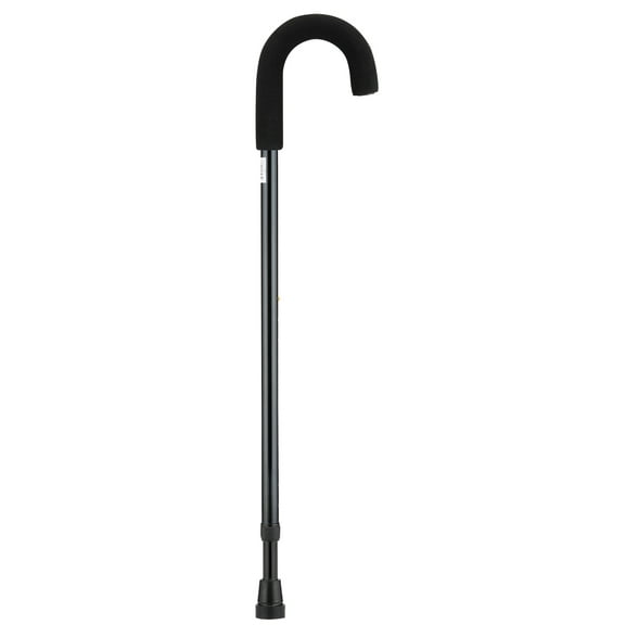 NOVA Medical Products Curved Handle Cane, Silver, 1 Pound