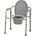 NOVA Medical Products Folding Commode, Over Toilet and Bedside Commode, Comes with Splash Guard