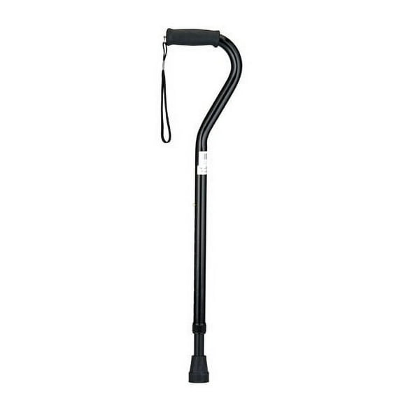 NOVA Medical Products Heavy Duty Offset Cane w/Strap, Black