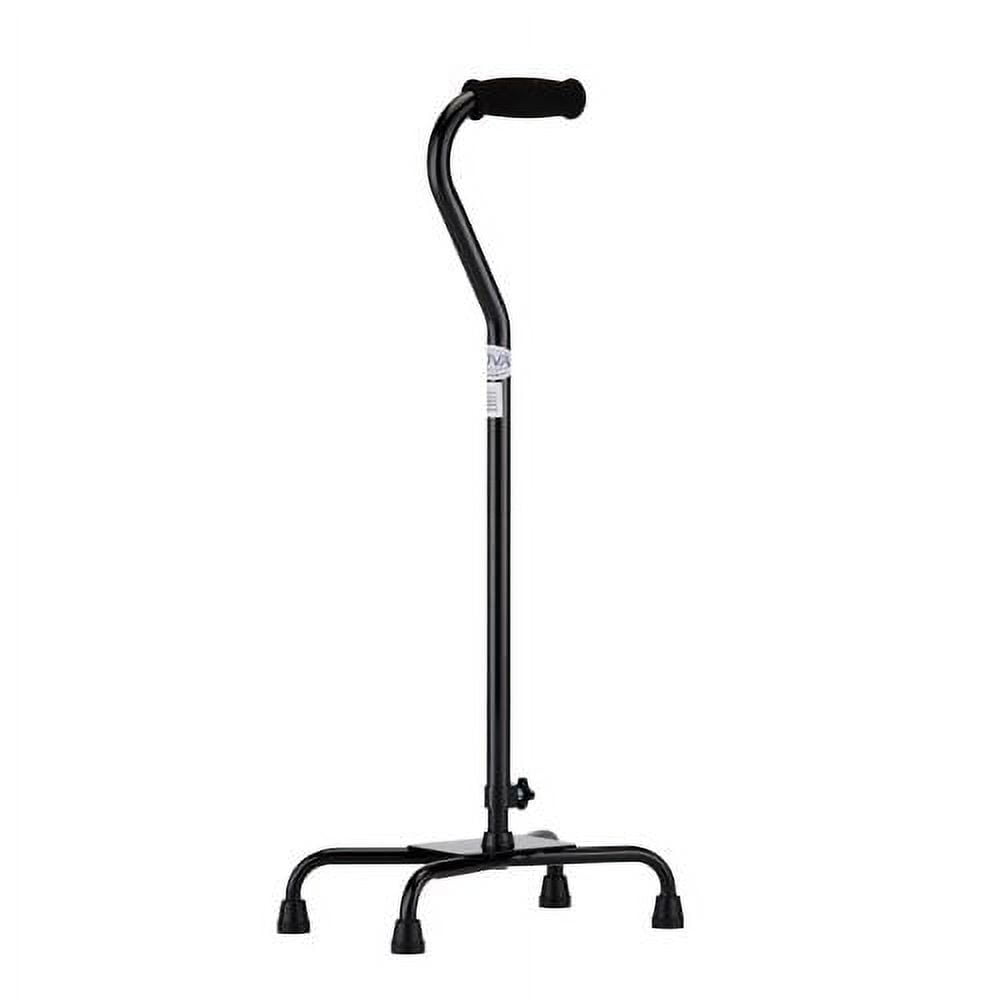NOVA Medical Products Large Base Quad Walking Cane, Black, 3 Pound