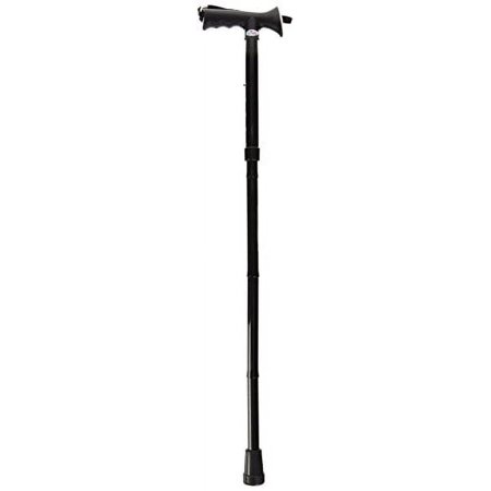 NOVA Medical Products Ortho Med 3040BK Folding Cane with Soft Rubber Handle, Black