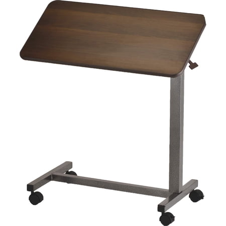 NOVA Medical Products Overbed Tilt Position Table with Locking Swivel Wheels, Easy Adjustable Bedside Tilt Table, Quick and Easy Assembly