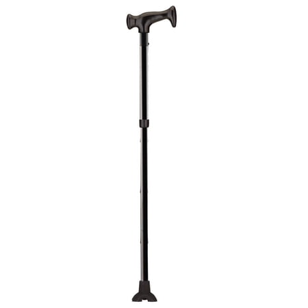 Collections Etc Lightweight Folding Cane for Women - Collapsible and Adjustable from 33" to 37", Supports up to 300-lbs, Black, One Size