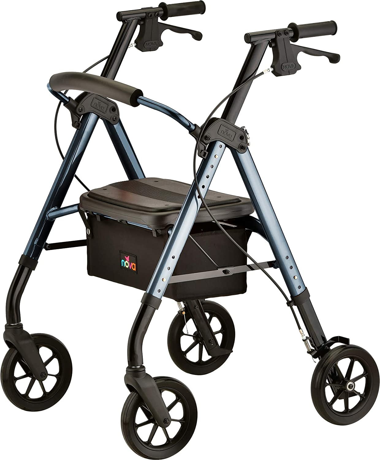NOVA Medical Products Star DX Heavy Duty Bariatric Rollator Walker with ...