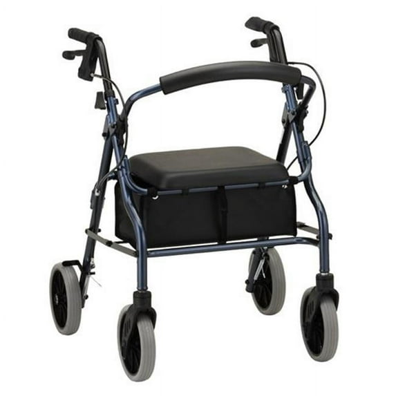 NOVA Medical Products Zoom Rollator Walker Blue 22 Inch Pack of 1