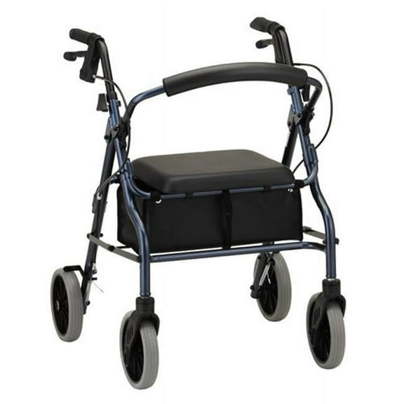 NOVA Medical Products Zoom Rollator Walker Blue 22 Inch Pack of 1