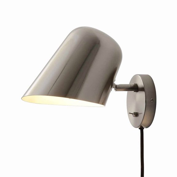 Culver Wall Sconce - Satin Nickel Plug-in On/Off Toggle Switch