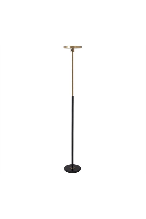 Redondo Torchiere Floor Lamp - Matte Black Dimmer Switch