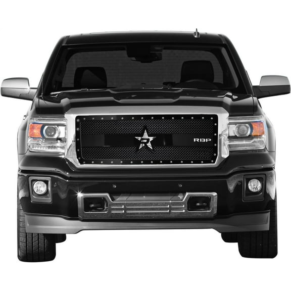 RBP 951209 RX-3 Series Black Studded Frame Main Grille for GMC Sierra 1500