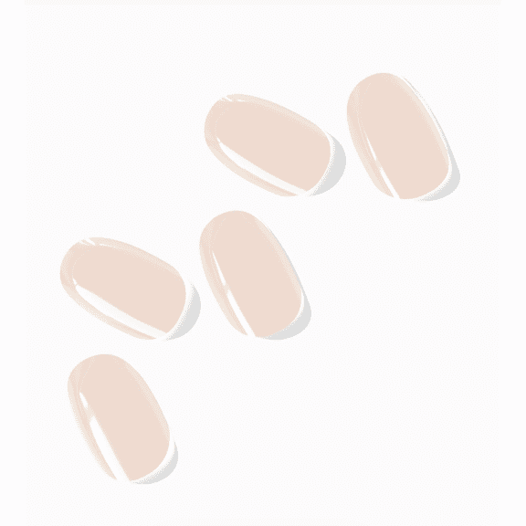 NOVA Semi Cured Gel Nail Strips (Bare Necessity)- The 10 Minute Manicure. Salon-Quality, Works with Any Nail Lamp, Easy to Apply & Remove - Incl. Nail File & Stick