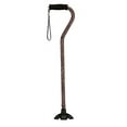 thumbnail image 1 of NOVA Sugarcane, Walking Cane with Quad Tip and Carrying Strap, Stand Alone Cane, Leopard Design, 1 of 4