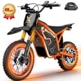 thumbnail image 1 of ESKUTE NOVAX Electric Dirt Bike for Adults/Teens, 4000W 46MPH Fast Electric Motorcycle, 48V 22.8Ah Long Range Battery, Full Suspension, Hydraulic Brakes, Orange with Lock, UL2849, 1 of 7