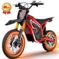 thumbnail image 1 of ESKUTE NOVAX Electric Dirt Bike for Adults/Teens, 4000W 46MPH Fast Electric Motorcycle, 48V 22.8Ah Long Range Battery, Full Suspension, Hydraulic Brakes, Red, UL2849, 1 of 7