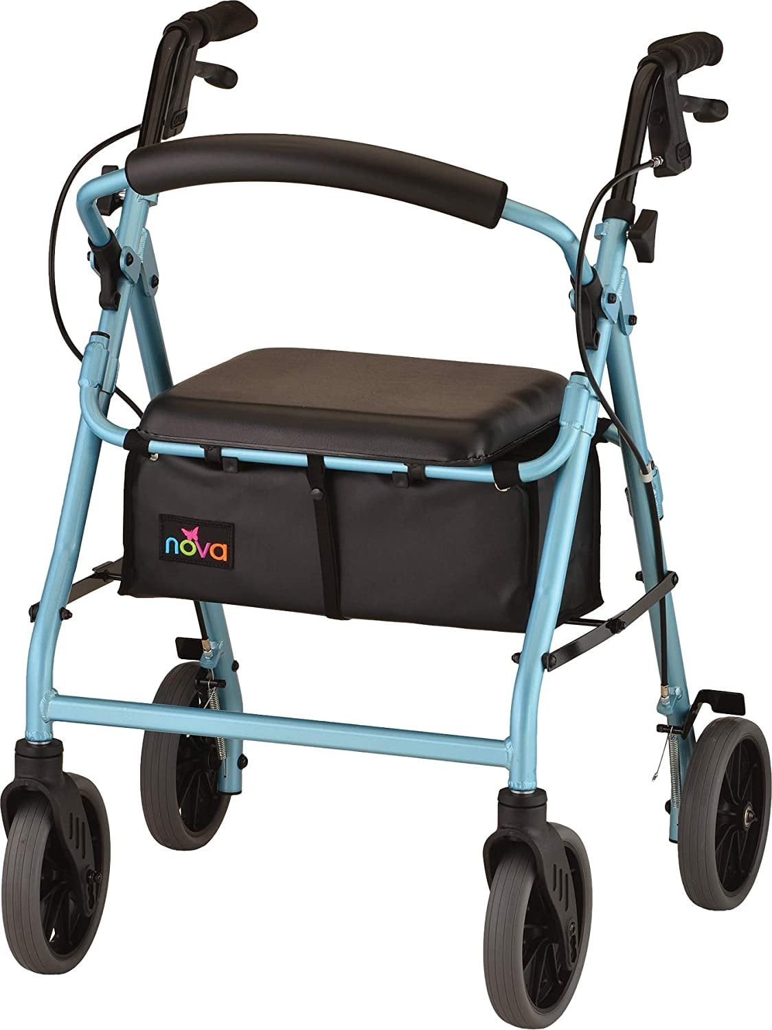 NOVA Zoom Rollator Walker with 22 Seat Height, Rolling Walker with