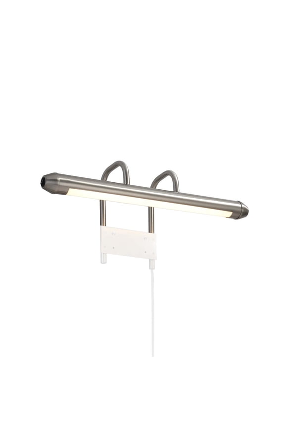 Bradley Bar Wall Light - Satin Nickel, Plug-in, On/Off Switch