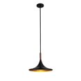 thumbnail image 1 of Lodi Pendant Light Small Matte Black Walnut, 1 of 12