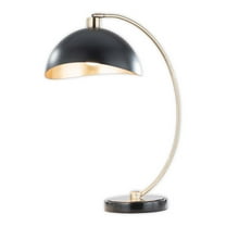 NOVA of California Luna Bella Table Lamp - 27", Weathered Brass & Matte Black