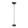 thumbnail image 1 of NOVA of California Luna Bella Torchiere Floor Lamp - Matte Black & Gold-Leaf Shade, Weathered Brass, Black Marble Base, Dimmer, 1 of 12