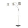 thumbnail image 1 of Marilyn 3 Light Arc Floor Lamp - 90 Polished Chrome & Mylar/Crystal Shades, 1 of 7