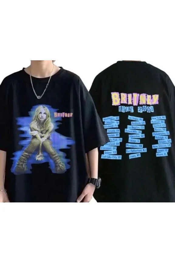 Britney Spears The Britney Tour 2001 Two Sided T-Shirt